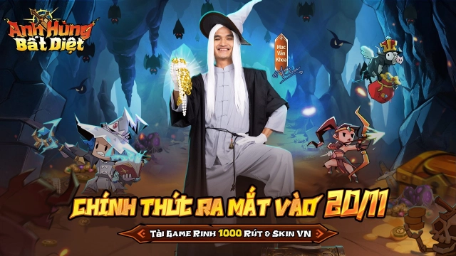 Anh Hùng Bất Diệt: Game RPG treo auto cày đồ do Mạc Văn Khoa đại diện chính thức ra mắt Việt Nam!