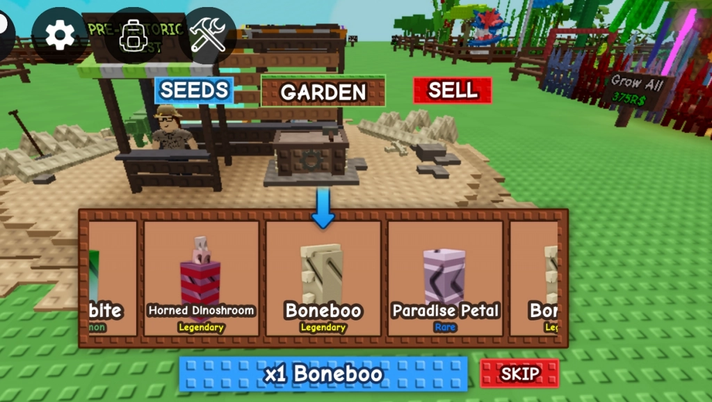 Semillas para Grow a Garden: Boneboo