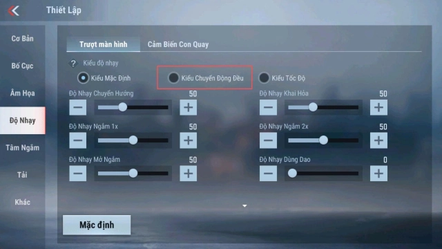 Cách tối ưu độ nhạy di chuyển chuột Crossfire: Legends trên giả lập PC