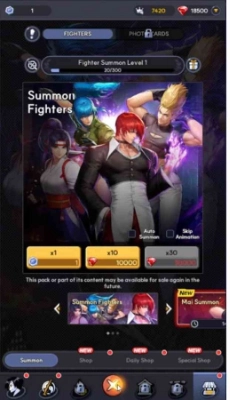 Summon Top Tier Fighters