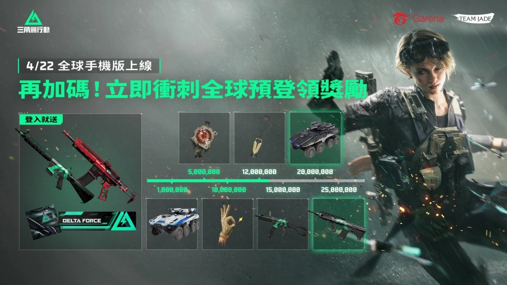 《Garena® 三角洲行動》手機版將於 4 月 22 日上線