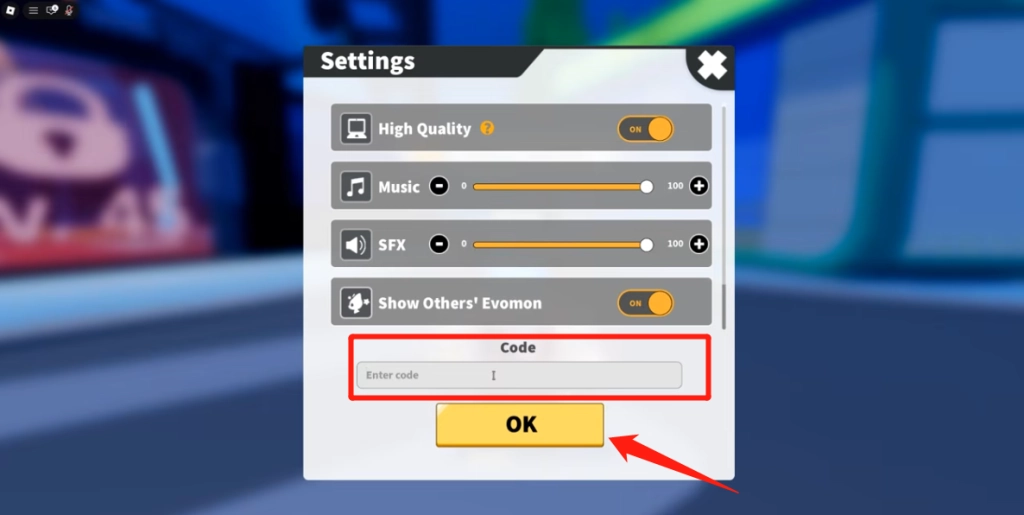 Paste the code into the Enter code text box.