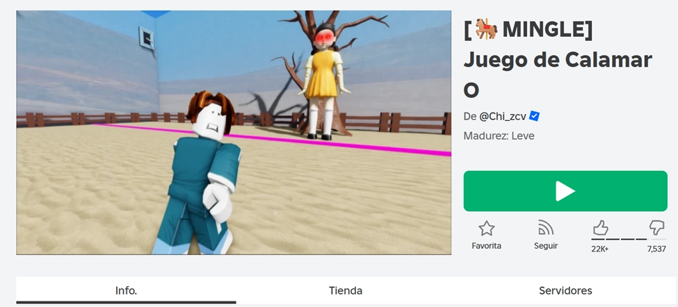 El Juego del Calamar 2 en Roblox