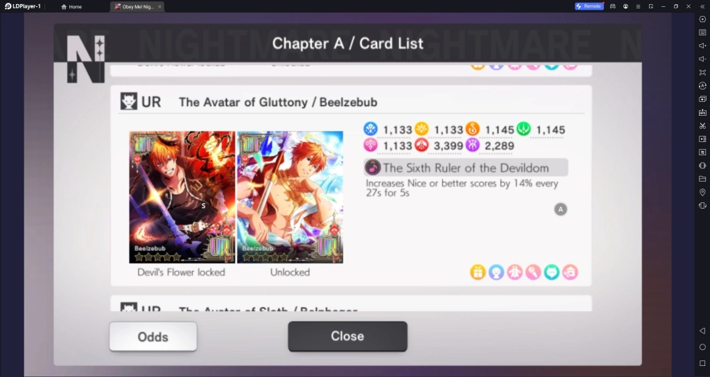 Obey Me Nightbringer Character Cards Tier List