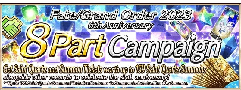 Fate/Grand Order 6th Anniversary - How To Get The Most Rewards