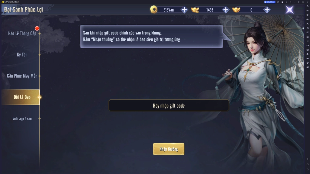 Full bộ code Phong Vân Kiếm Origin - Hướng dẫn cách nhập chi tiết