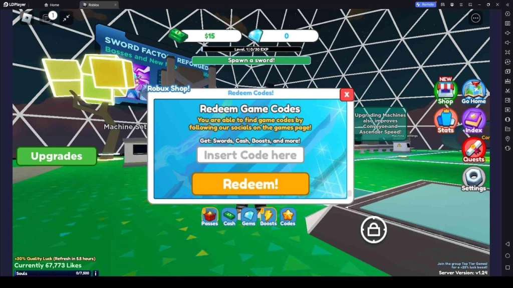 Roblox Sword Factory: Reforged Codes: Craft, Upgrade, and Conquer! - 2025 March