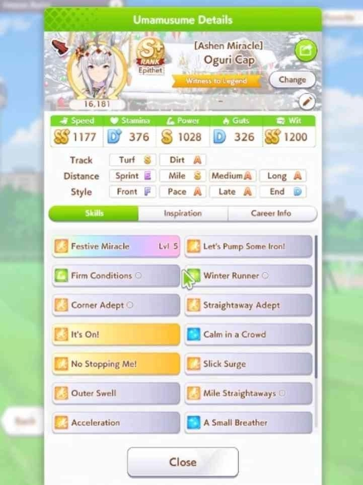 Recommended Skills for Aquarius Cup