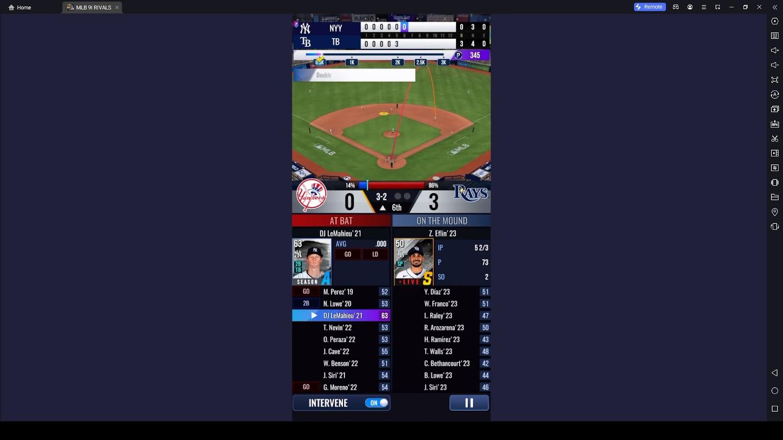 Batter Roles in MLB 9 Innings Rivals