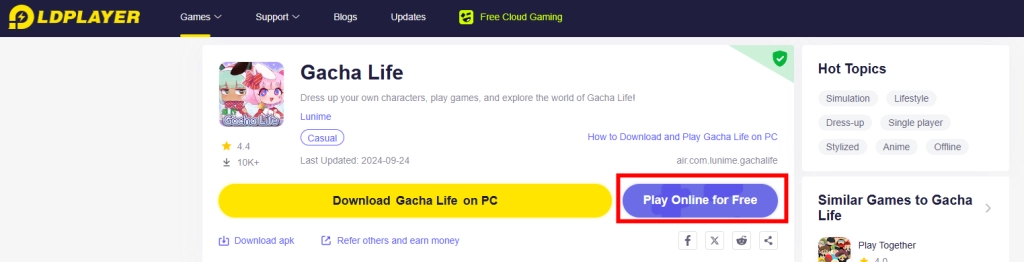 How to Download and Play Gacha Life on PC -Beginners Guide