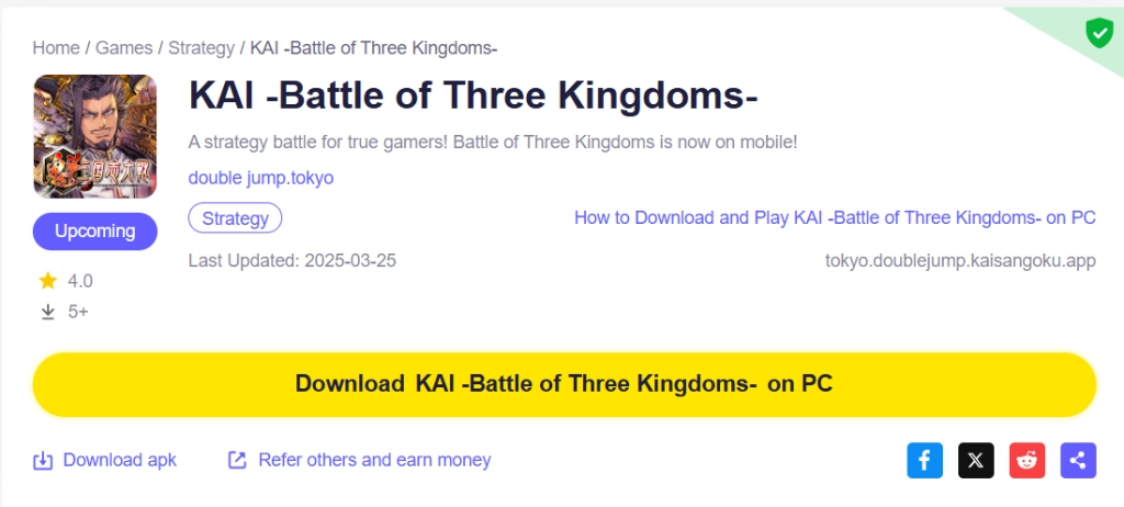 Play KAI -Battle of Three Kingdoms- on PC 1
