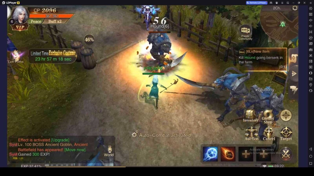 Battles Against Enemies in MU: Dark Epoch 