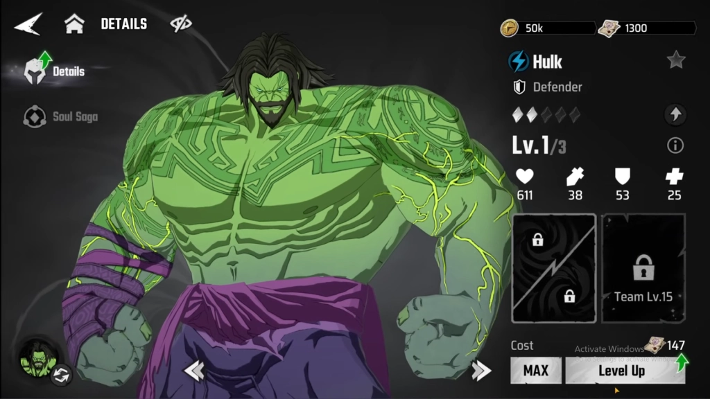 Upgrading of Marvel Heroes