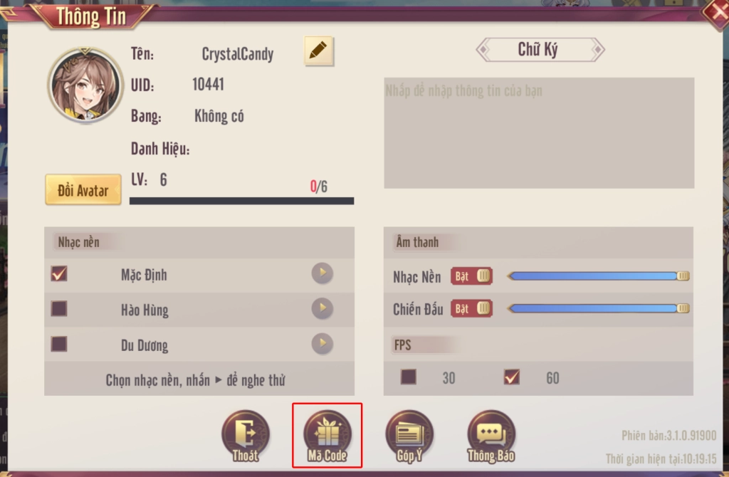 Full bộ code Danh Tướng Origin mới nhất - Hướng dẫn cách nhập chi tiết