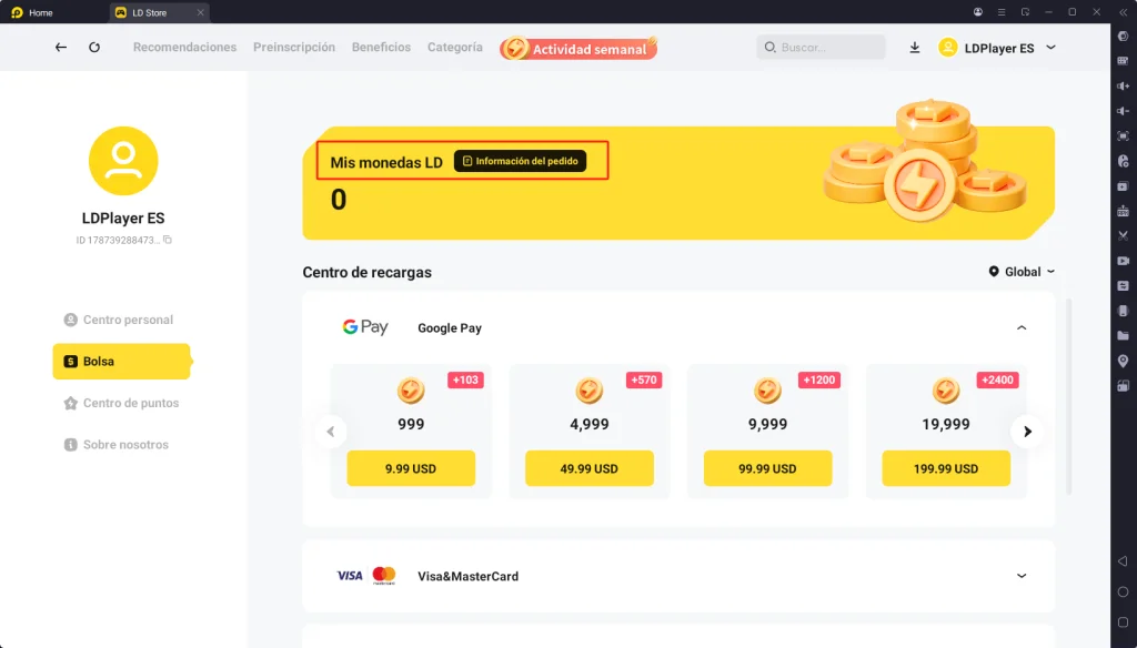 ¡El servicio al cliente exclusivo para VIP de LD Game está en línea!