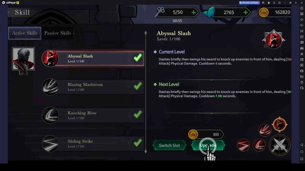 Upgrade Both Active and Passive Skills