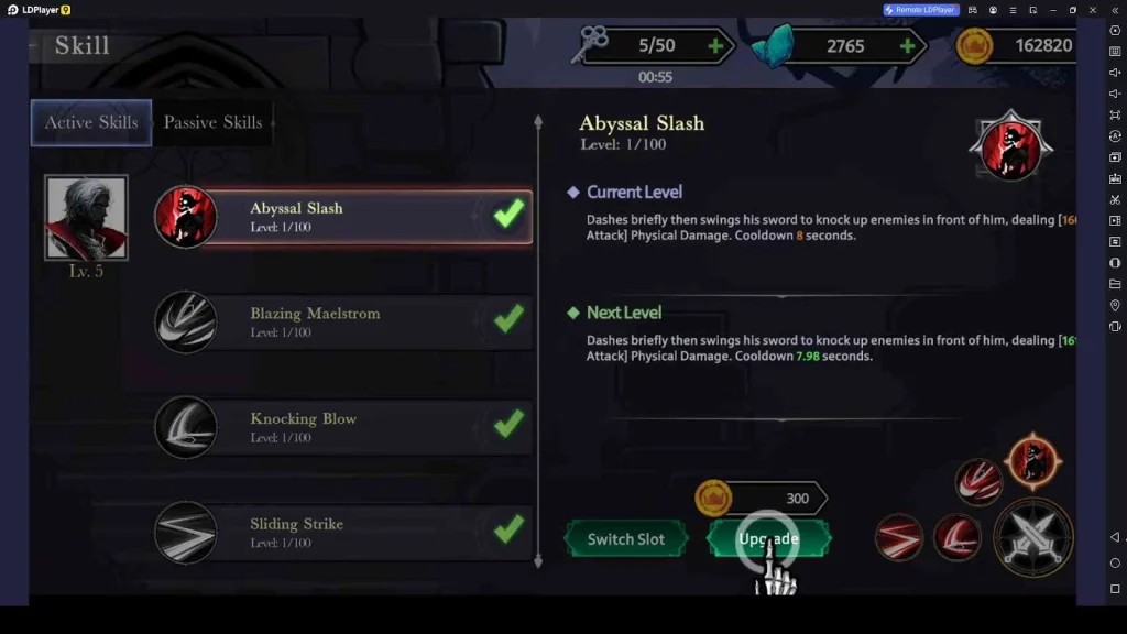 Upgrade Both Active and Passive Skills