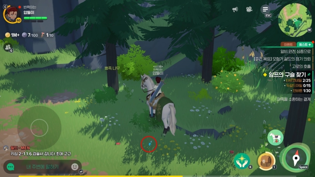 마비노기 모바일 히든 퀘스트 [임프의 구슬 찾기] 위치 가이드