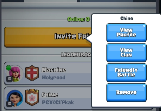 Remove Friends