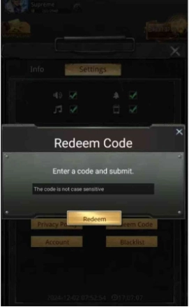 Redeeming Process for the Codes