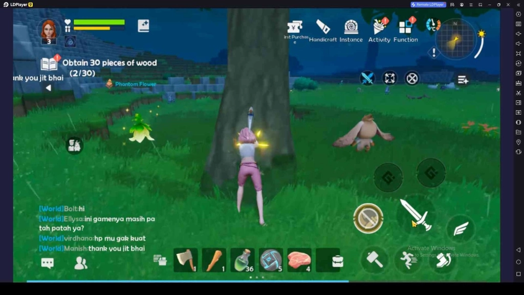 Refer to the Bacakpack and Use the Items Refer to the Bacakpack and Use the Items