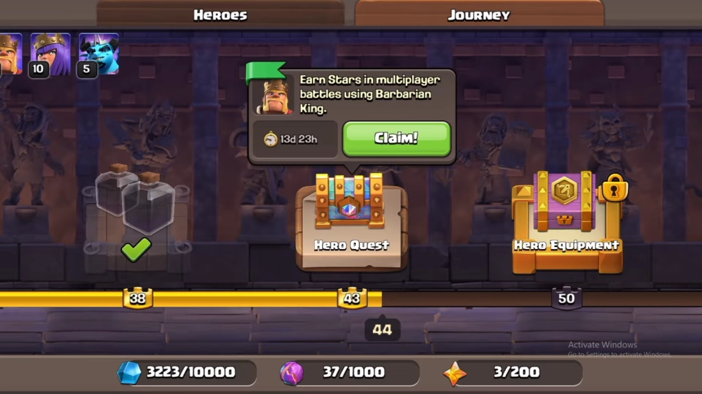 Hero Quests and Ore Chests Hero Quests and Ore Chests