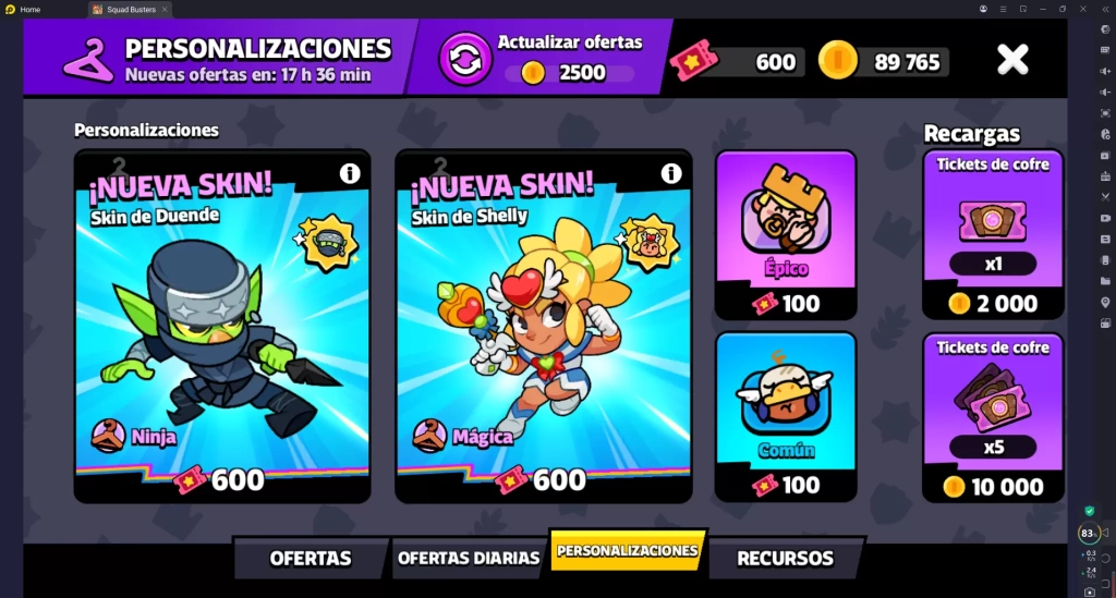 Notas de la actualización de Squad Busters