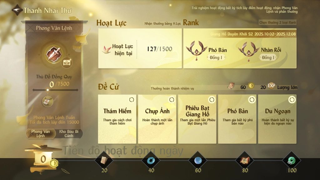 Nghịch Thủy Hàn: Cẩm nang tân thủ
