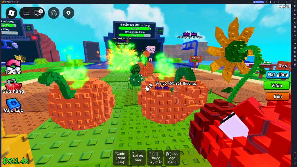 Roblox VNG: Tổng hợp công thức ghép Plant vs Brainrot