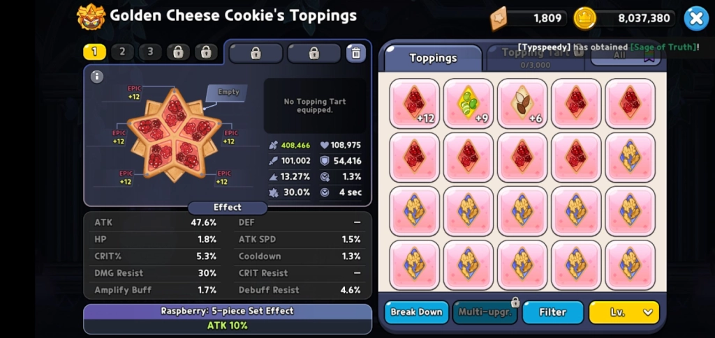 Cookie Run Kingdom Awakened Cheese Cookie 6