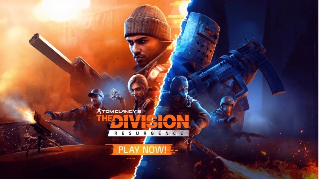 SHD agents in tactical gear against a sunset New York City backdrop, representing the post-outbreak RPG setting of The Division Resurgence.