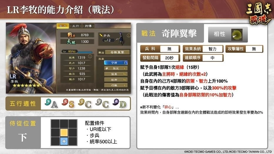 『三國志 霸道』全新LR武將「華陀」、「李牧」於2月更新登場