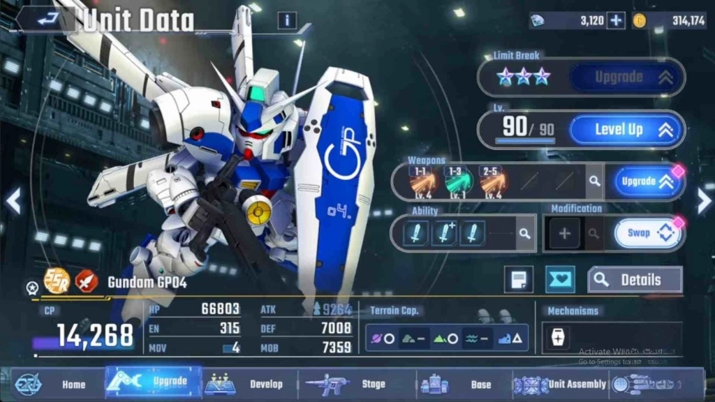 SD Gundam G Generation ETERNAL Gundam GP04 Review SD Gundam G Generation ETERNAL Gundam GP04 Review