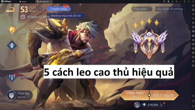 『HƯỚNG DẪN』LIÊN QUÂN MOBILE - 5 CÁCH LEO RANK CAO THỦ HIỆU QUẢ