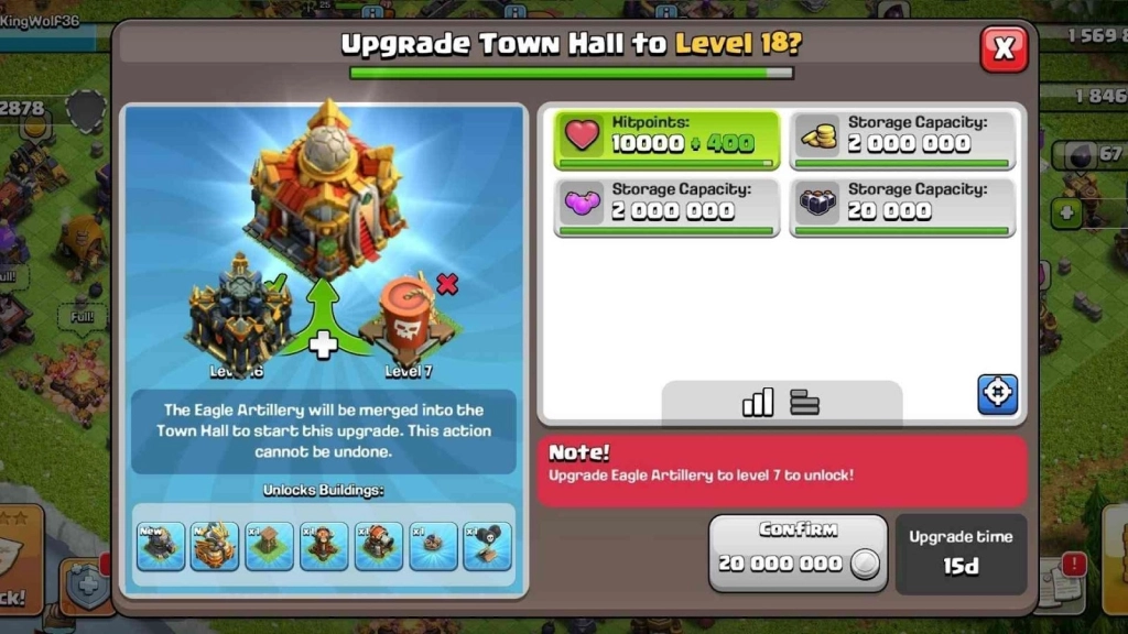 Clash of Clans Town Hall 18 Release Date