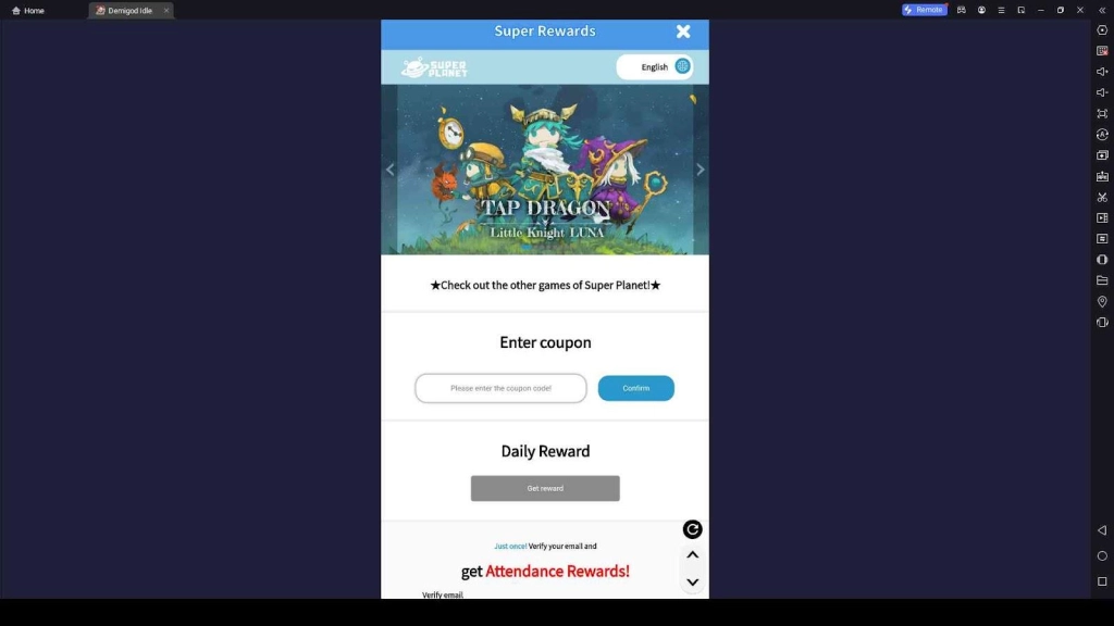 Redeeming Steps for Demigod Idle Rise of a Legend Promo Codes Redeeming Steps for Demigod Idle Rise of a Legend Promo Codes