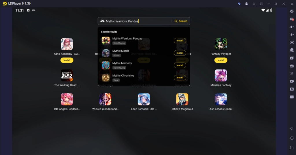 How to Play Mythic Warriors: Pandas on PC with LDPlayer