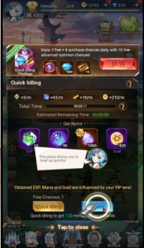 Claim Idle Rewards