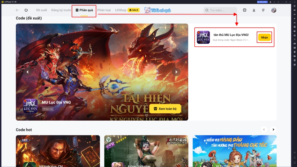 Full bộ code MU Lục Địa VNG mới nhất - Hướng dẫn cách nhập chi tiết