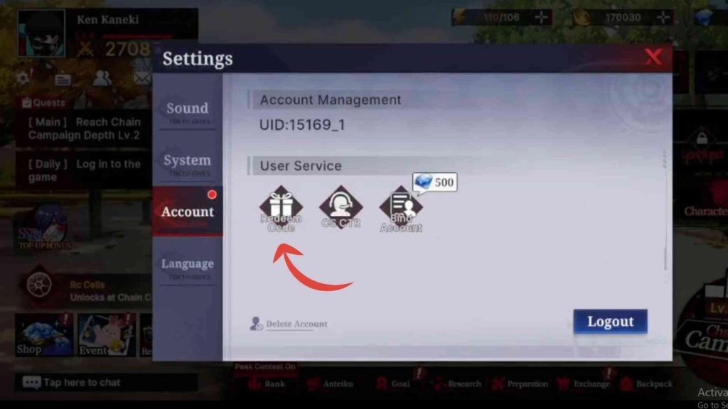 How to Redeem Tokyo Ghoul: Awakening Codes