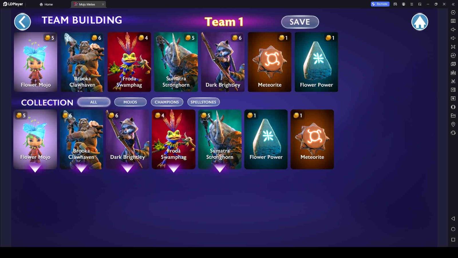 Mojo Melee Team Building Guide