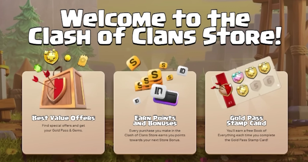 clash of clans store