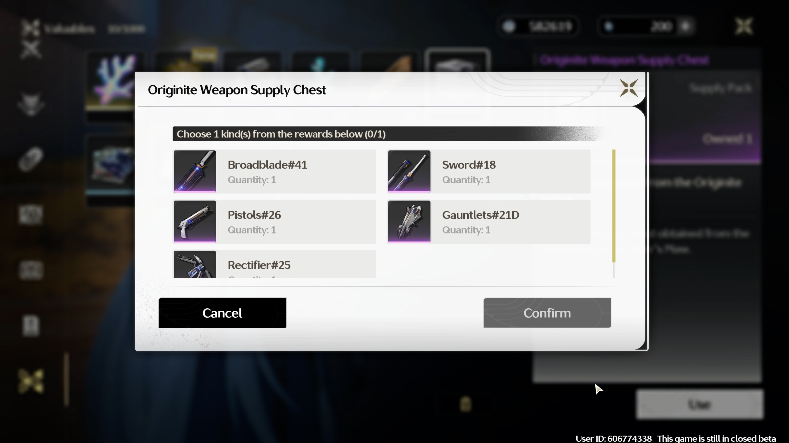 The Originite Weapon Box