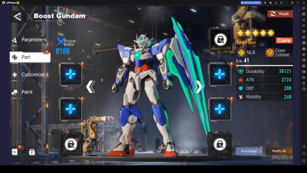 Equip Gears and Modify for More Power Equip Gears and Modify for More Power