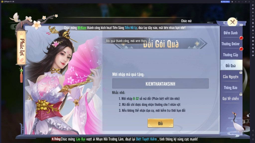 Full bộ code Kiếm Thần Là Ta mới nhất - Hướng dẫn cách nhập chi tiết