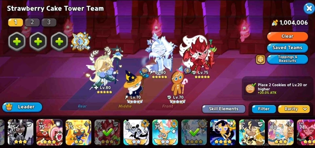 Core Carry Team (Trays 1-100)