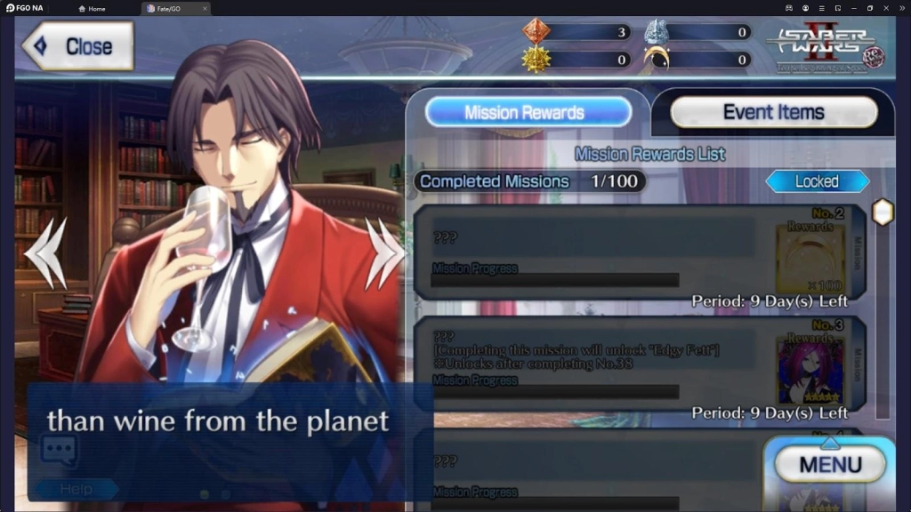 Fate/Grand Order Sabers War II Rerun Event Guide