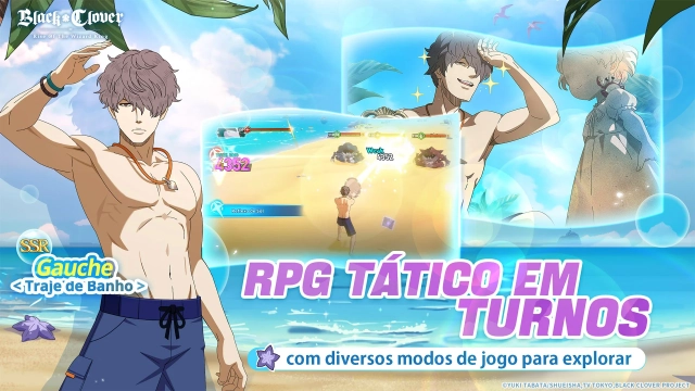 Aproveite a Temporada de Praia em Black Clover M e receba skins e personagens exclusivos!