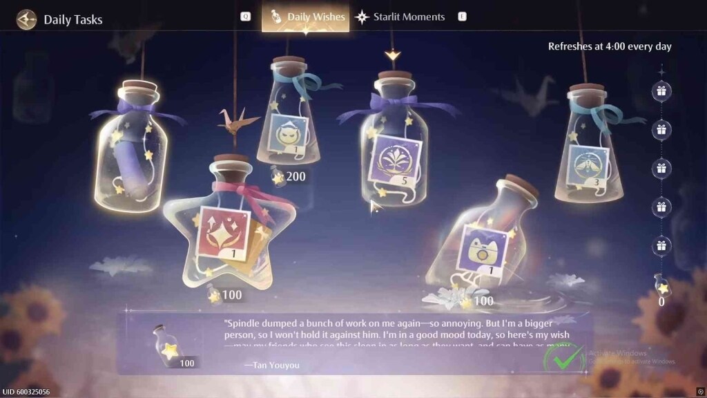 The Starlit Moments and Starlit Pursuit Tasks 