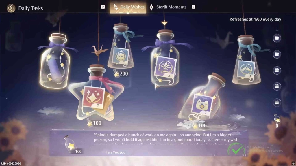 The Starlit Moments and Starlit Pursuit Tasks 